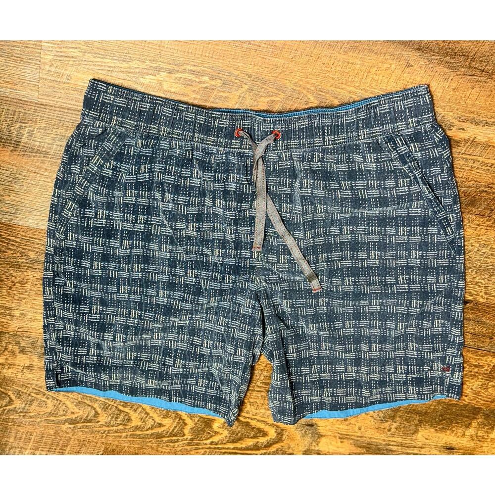 Toad & Co Men's Boundless Pull-On Short‎ River Run Blue Sz XL